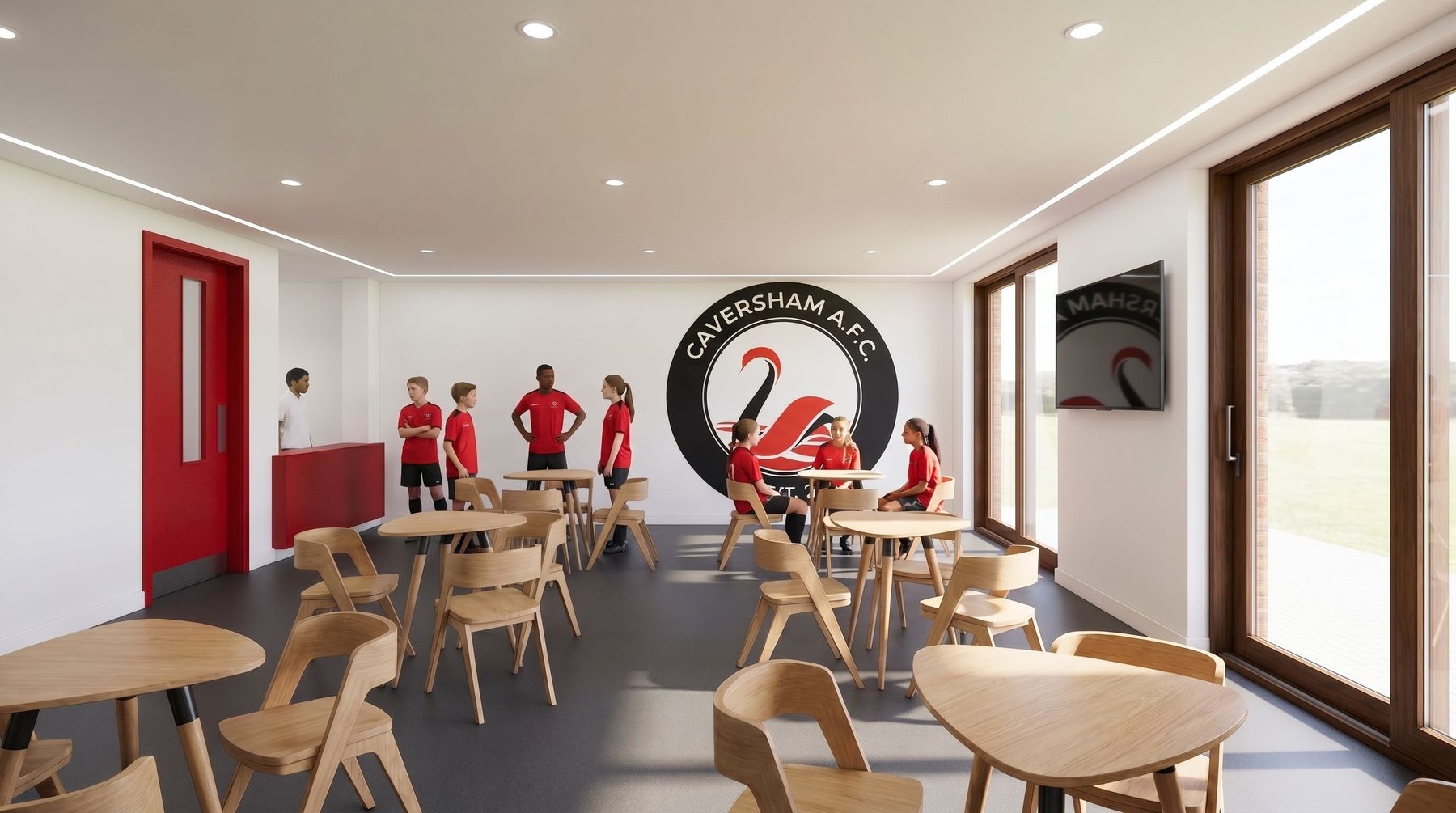 The proposed Caversham AFC social space and servery